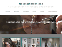 Tablet Screenshot of metalartcreations.nl